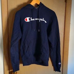 Black champion hoodie